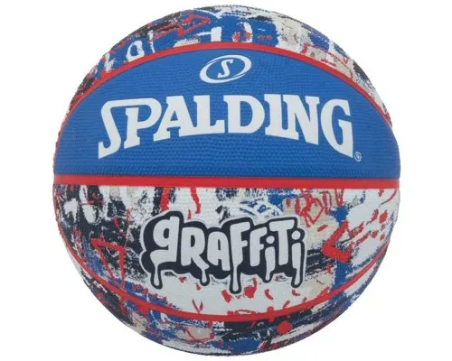 М'яч баскетбольний Spalding Graffitti синій, мультиколор Уні 7 84377Z (689344405933)