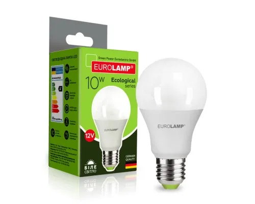 Лампочка Eurolamp А60 10W E27 4000K 12V (LED-A60-10274(12))