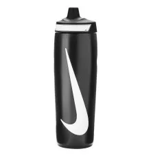 Пляшка для води Nike Refuel Bottle 24 OZ чорний, білий 709 мл N.100.7666.091.24 (887791745156)