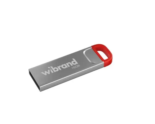 USB флеш накопитель Wibrand 16GB Falcon Silver-Red USB 2.0 (WI2.0/FA16U7R)
