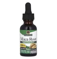 Травы Nature's Answer Мака, 1000 мг, без спирта, Maca Root, Alcohol-Free, 30 мл (NTA-09552)