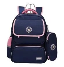 Рюкзак шкільний Cool For School 16" Синій з рожевим (2852-navy-pink)