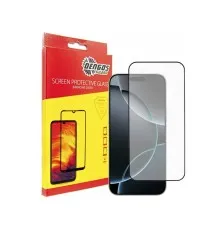 Скло захисне Dengos Full Glue iPhone 16 Pro (black) (TGFG-367)