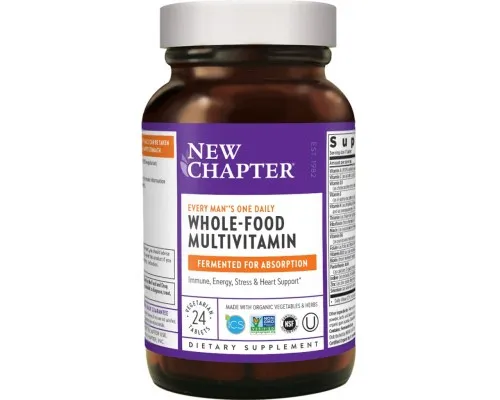 Мультивітамін New Chapter Щоденні Мультівітаміни Для Чоловіків, Every Man, 24 Таблет (NC0326)
