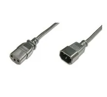 Кабель живлення C13 to C14 1.8m Digitus (AK-440201-018-S)