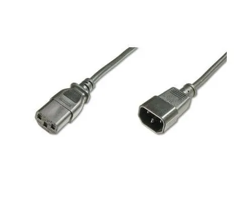 Кабель живлення C13 to C14 1.8m Digitus (AK-440201-018-S)