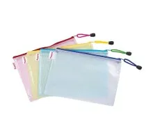 Папка на блискавці Axent А4, transparent, assorted colors (1406-00-А)