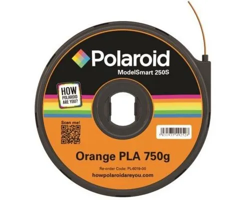 Пластик для 3D-принтера Polaroid PLA 1.75мм/0.75кг ModelSmart 250s, orange (3D-FL-PL-6019-00)