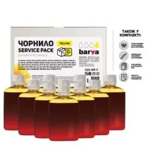 Чернила Barva Canon/HP/Lexmark Universal №4 Yellow 10x100мл ServicePack (CU4-1SP-Y)