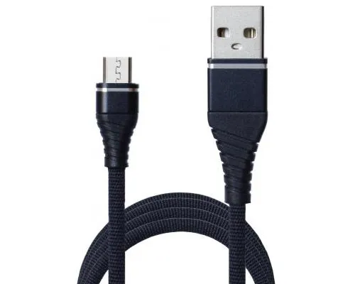 Дата кабель USB 2.0 AM to Micro 5P 1.2m 2A Black Grand-X (NM012BK)