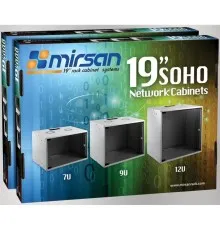 Шкаф настенный Mirsan SOHO 7U 19" 535x300, RAL 7035 (MR.SOH07U30DE.02)