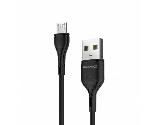 Дата кабель USB 2.0 AM to Micro 5P 1.0m Grand-X (PM-03B)