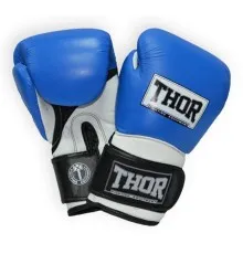Боксерські рукавички Thor Pro King 16oz Blue/White/Black (8041/03(Leather) Bl/Wh/B16 oz.)