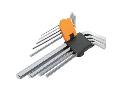 Набір інструментів Tolsen подовжених шестигранних ключів 9 шт 1.5-10 мм (20049)