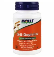 Пробіотики Now Foods Пробіотик для Покращення Шлункового Тракту, Gr8-Dophilus, 6 (NOW-02912)