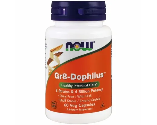 Пробіотики Now Foods Пробіотик для Покращення Шлункового Тракту, Gr8-Dophilus, 6 (NOW-02912)