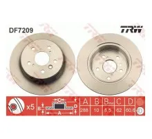 Гальмівний диск TRW DF7209