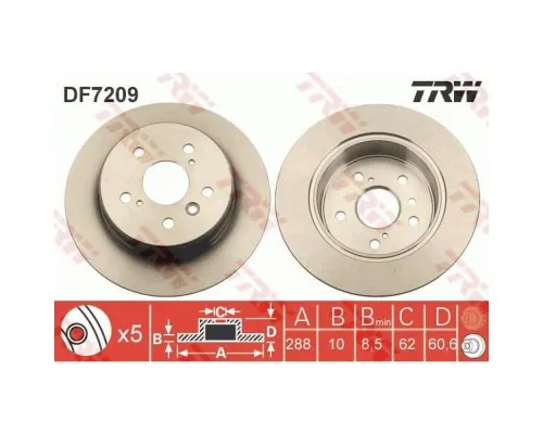 Гальмівний диск TRW DF7209