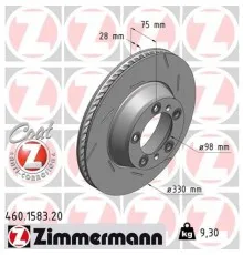 Тормозной диск ZIMMERMANN 460.1583.20