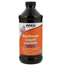 Аминокислота Now Foods Подсолнечный Лецитин, Sunflower Liquid Lecithin, 473 мл. (NOW-02372)