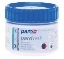 Таблетки для індикації зубного нальоту Paro Swiss plak 2-кольорові 100 шт. (7610458012093)