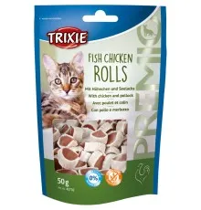 Ласощі для котів Trixie Premio Rolls з куркою та сайдою 50 г (4011905427027)