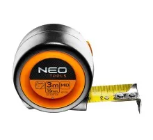 Рулетка Neo Tools компактна, сталева стрічка, 3 м x 25 мм, з фіксатором selflo (67-213)
