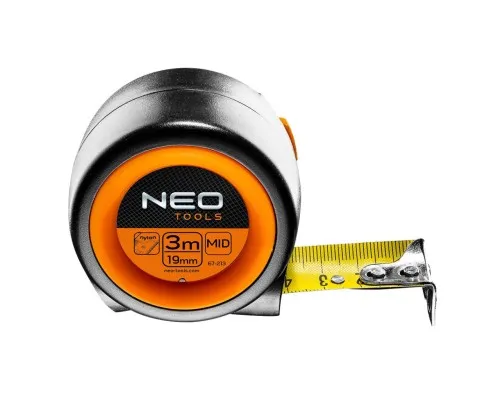 Рулетка Neo Tools компактная, стальная лента, 3 м x 25 мм, с фиксатором selflo (67-213)