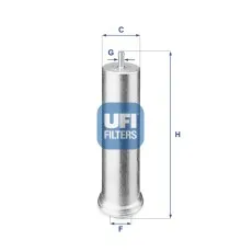 Фильтр топливный UFI 31.851.00