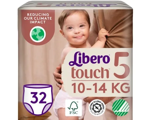 Подгузники Libero Touch Pants Размер 5 (10-14 кг) 32 шт (7322541739571)