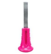 Іграшка для собак Trixie Дзвіночок з мотузкою для ласощів 11×22 см (гума) (4011905334127)