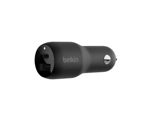 Зарядное устройство Belkin Car Charger 37W PD PPS Dual Black (CCB004BTBK)