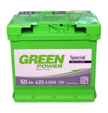 Акумулятор автомобільний GREEN POWER Standart 50Ah (+/-) (420EN) (22354)