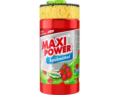 Засіб для ручного миття посуду Maxi Power Суниця 1000 мл (4823098414223)