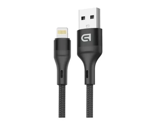 Дата кабель USB 2.0 AM to Lightning 1.0m AR87 3A black Armorstandart (ARM64037)