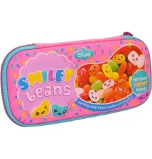 Пенал Cool For School з тисненням 1 відділення Фуксія (QT-5616-Rosered)