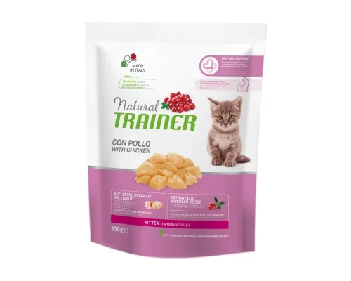 Сухий корм для кішок Trainer Natural Super Premium Kitten з куркою 300 г (8059149230443)