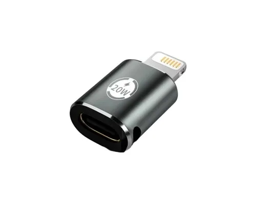 Перехідник AC-015m USB Type-C-Lightning 20W Black XoKo (XK-AC-015m)