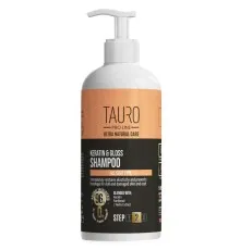 Шампунь для животных Tauro Pro Line Ultra Natural Care Keratin & Gloss 1000 мл (TPL63607)
