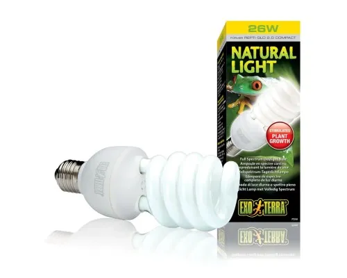 Світильник для тераріума ExoTerra Repti GLO 2.0/26 Вт Natural Light Е27 (015561221917)