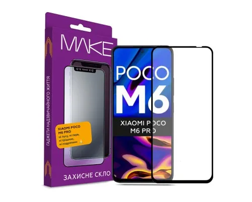 Стекло защитное MAKE Xiaomi Poco M6 Pro (MGF-XPM6P)