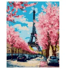Картина по номерам Santi Париж весной 40*50 см алмазная мозаика (954818)