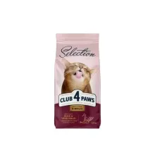Сухой корм для кошек Club 4 Paws Selection Премиум С уткой и овощами 1.5 кг (4820215369145)