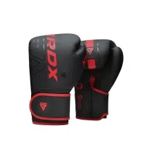 Боксерские перчатки RDX F6 Kara Matte Red 12 унцій (BGR-F6MR-12OZ)