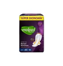 Гигиенические прокладки Molped SuperNight Long 28 см 18 шт. (8690536829163)