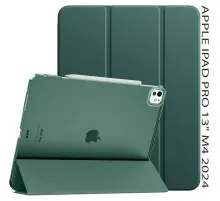 Чохол до планшета BeCover Tri Fold Hard Apple iPad Pro 13" M4 2024 Dark Green (711731)