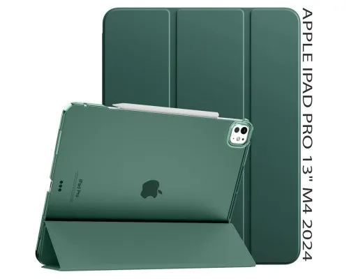 Чехол для планшета BeCover Tri Fold Hard Apple iPad Pro 13" M4 2024 Dark Green (711731)