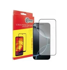 Скло захисне Dengos Full Glue iPhone 16 Pro Max (black) (TGFG-369)