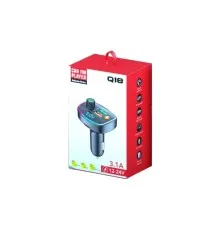 FM модулятор Voltronic Q18 з еквалайзером, 3.1A, USB, TF (FM-Q18EQ)