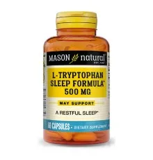 Амінокислота Mason Natural L-триптофан 500 мг, Формула для сну, L-Tryptophan Sleep Form (MAV14935)